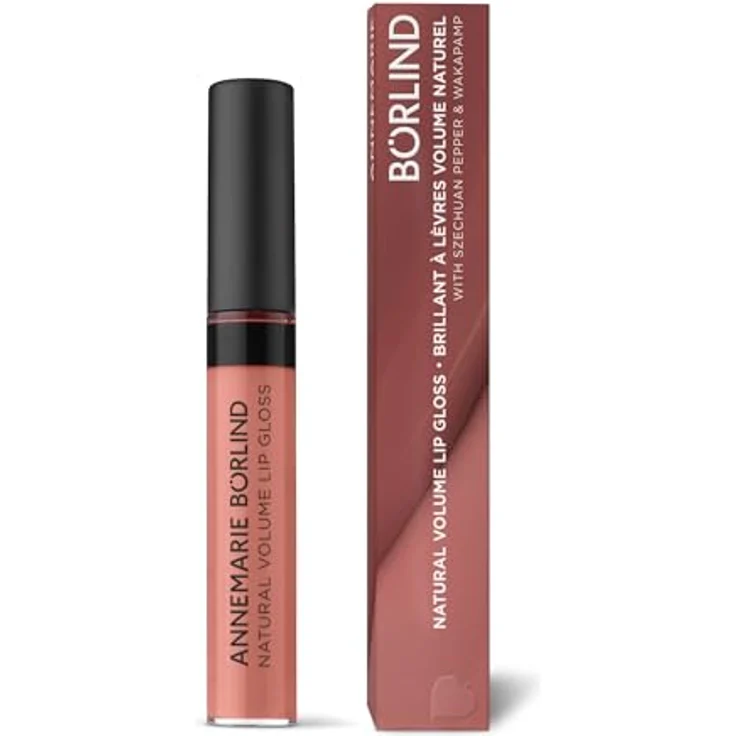 ANNEMARIE BÖRLIND LIPPEN Natural Volume Lip Gloss NUDE HUG, veganer Lipgloss mit Wakame-Alge und Szechuan Pfeffer, 9,5 ml – Bild 1