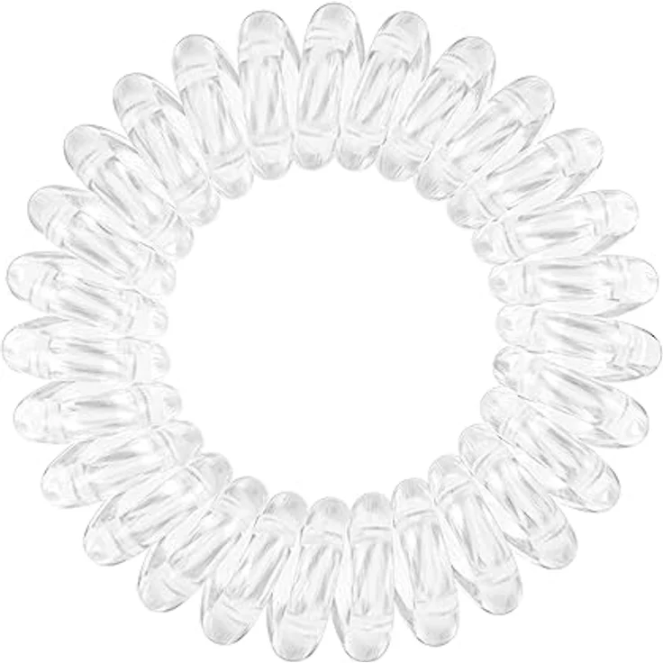 invisibobble Power Haargummis Crystal Clear I 3x transparente Haargummis Dickes Haar I extra starker Halt I das Original, designed im Herzen Münchens – Bild 2