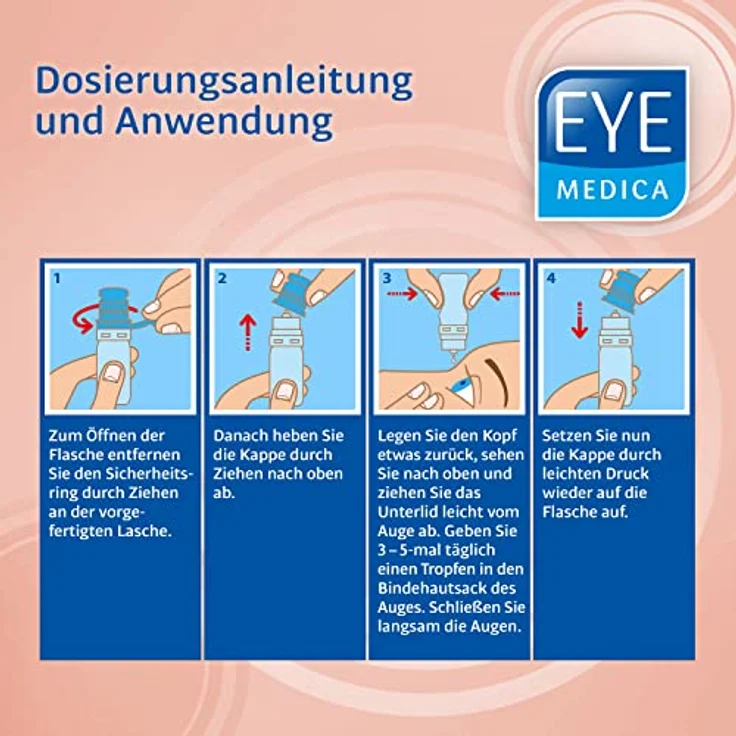 EyeMedica Augen-Tropfen Gereizt+Gerötet Augenpflegemaske 10 ml – Bild 5