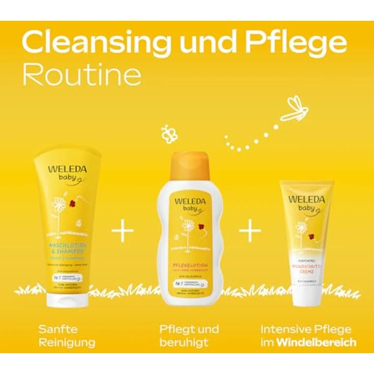 Weleda Baby Shampoo und Waschgel 2in1, sanfte Pflege mit Calendula für Kinder, 400 ml – Bild 7