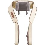 Lalano`S Cosmetics Nacken-Massagegerät 6D Massage Shiatsu-Gerät mit Wärmefunktion, Kabellos, Plüschiges PU-Leder, 6 Massageköpfe, Autoshutdown-Funktion