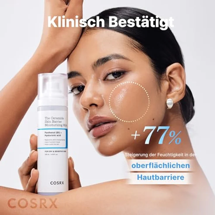 COSRX Ceramide Skin Barrier Moisturizing Mist, Gesichtsspray 120 ml mit Panthenol & Hyaluronsäure für empfindliche Haut – Bild 6
