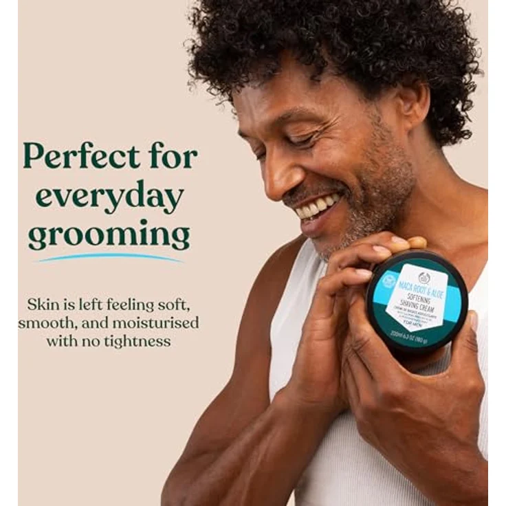 The Body Shop Maca Root & Aloe Softening Shaving Cream, 200 ml Rasiercreme für empfindliche Haut – Bild 4