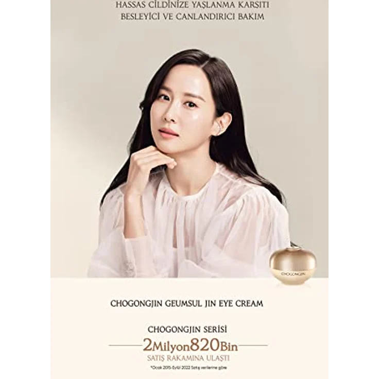 Missha Chogongjin Geumsul Jin Augencreme, luxuriöse K-Beauty Augenpflege mit Anti-Aging-Effekt, 60 ml – Bild 2
