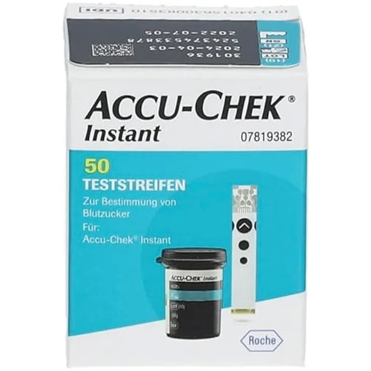 ACCU-CHEK Instant Blutzucker-Teststreifen, 50 Stück, hygienische Anwendung mit präzisen Ergebnissen – Bild 2