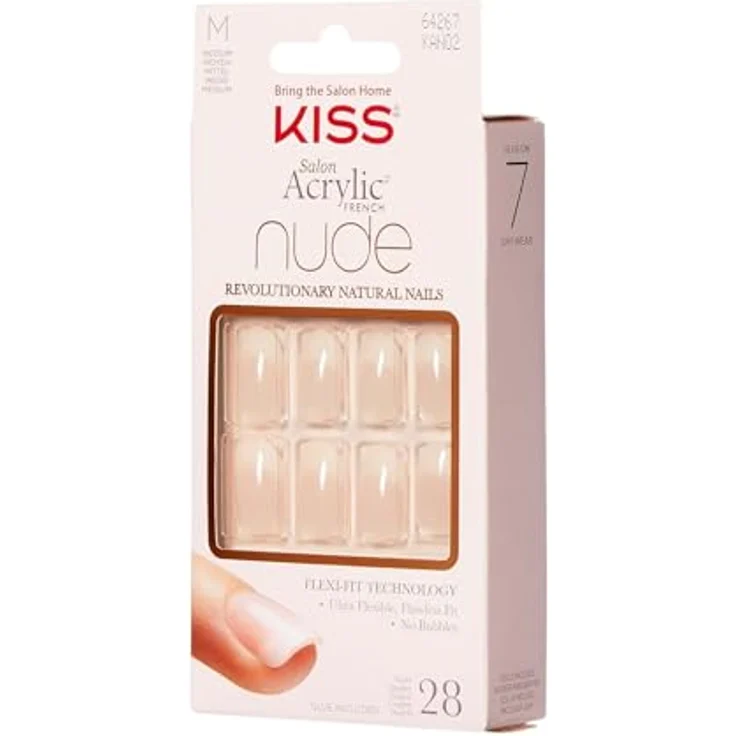 Salon Acryl Nude French Nails – Bild 7