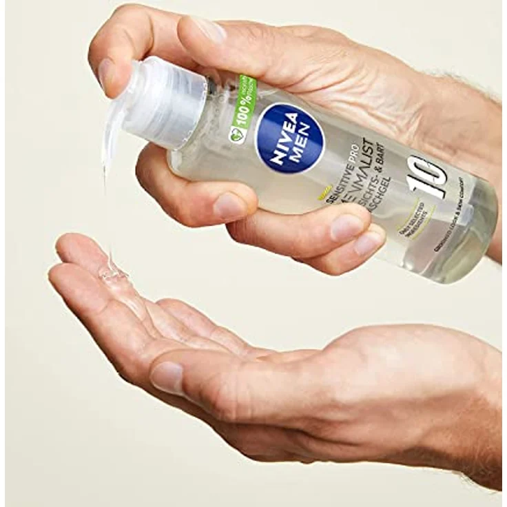 Nivea Nivea Men Sensitive Pro Menmalist Gesicht- Und Bart Waschgel Gesichtsreinigung 200 ml Herren – Bild 3