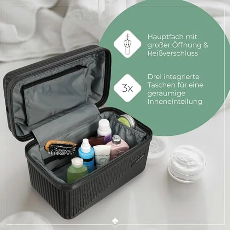 travelite Beautycase BALI, Kosmetikkoffer mit Aufsteck- und Organizerfunktion, robuste Hartschale aus ABS, attraktive Farben – Bild 4
