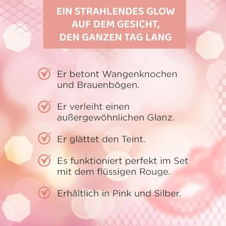 Eveline Cosmetics Variété Glow Enhancing Highlighter Puder, strahlendes Finish mit natürlichen Inhaltsstoffen, 10g – Bild 4