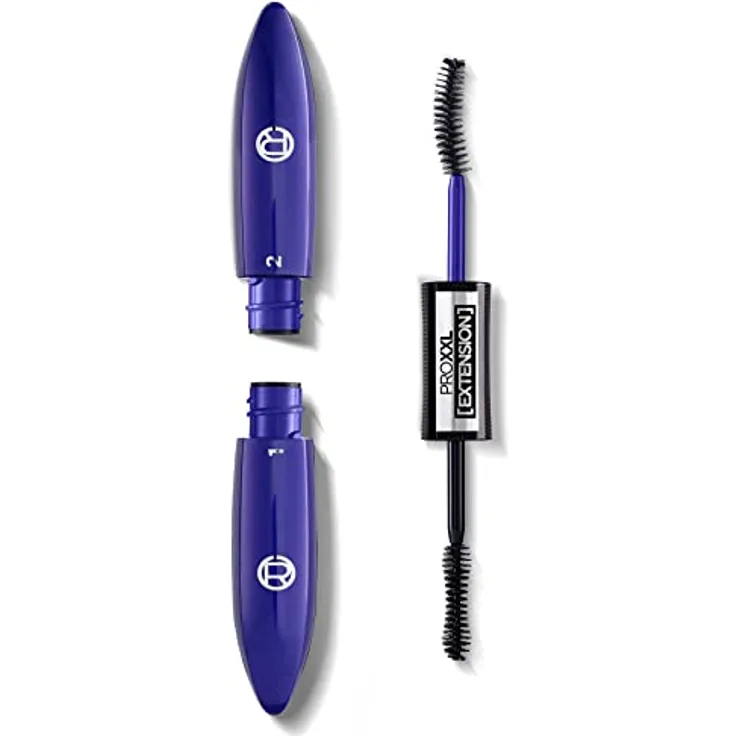 L'Oréal Paris Wimperntusche für verlängerte Wimpern, 2-Schritt Mascara für einen sichtbaren Wimpern-Lifting Effekt wie aus dem Salon, ProXXL Extension, Schwarz, 12 ml, 1 Stück
