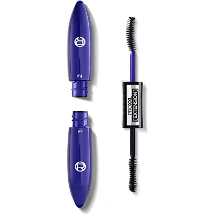 L'Oréal Paris Wimperntusche für verlängerte Wimpern, 2-Schritt Mascara für einen sichtbaren Wimpern-Lifting Effekt wie aus dem Salon, ProXXL Extension, Schwarz, 12 ml, 1 Stück – Bild 1