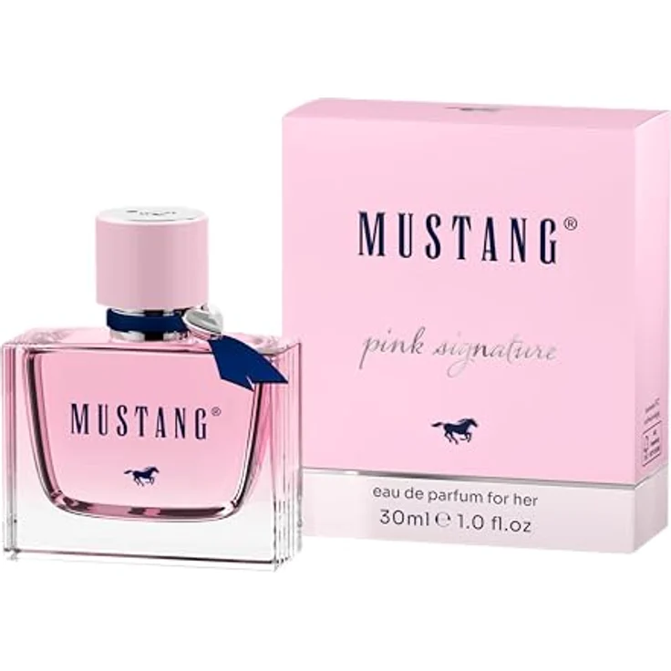 MUSTANG Damen Parfum Mustang Pink Signature, 30 ml Glasflakon mit frischem Duft von Grapefruit, Vanille und Sandelholz – Bild 1