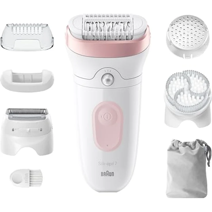 Braun Silk-épil 7 SE7-060, Epilierer mit 40 MicroGrip-Pinzette, SmartLight, nass und trocken, umfangreiches Zubehör – Bild 8