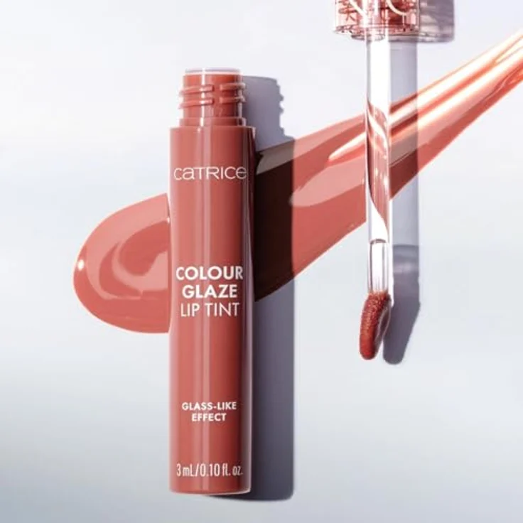 Catrice Colour Glaze Lip Tint, hochpigmentiertes Lipgloss mit Glanzeffekt, Farbton 020 Mood Nude, 3 ml – Bild 5