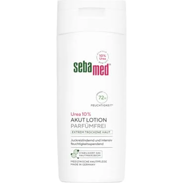 Sebamed Urea 10% Akut Lotion, parfümfrei, intensiv feuchtigkeitsspendend, 200 ml, juckreizlindernd 
