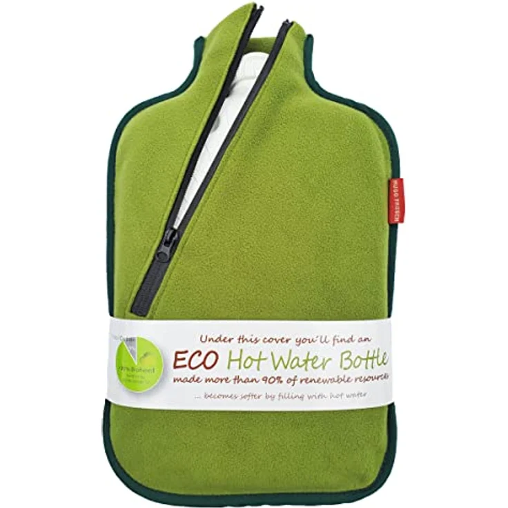 Hugo Frosch Eco Classic Comfort with Softshell Cover and Insulating Zip Wärmflasche, Bambus, Einheitsgröße – Bild 2