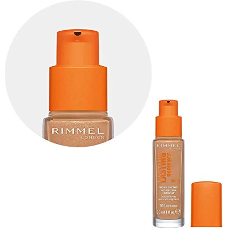 Rimmel London Lasting RADIANCE foundation SPF25 #200-soft Beige 30 ml – Bild 4