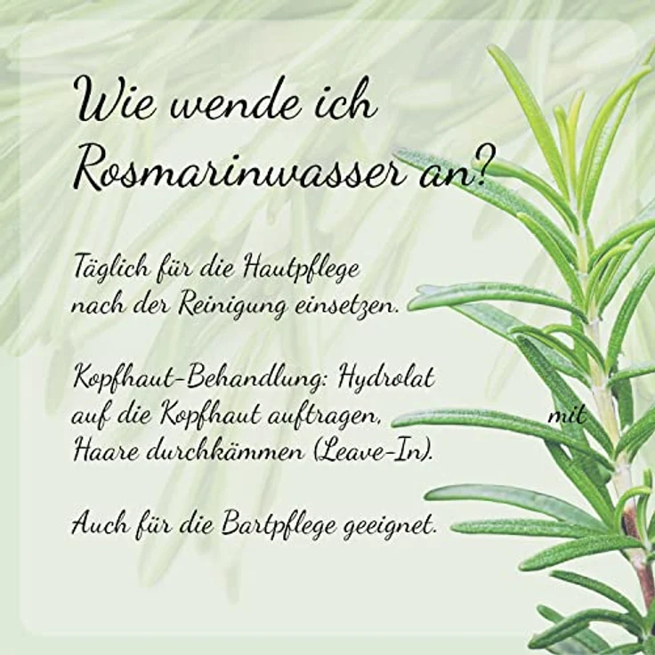 Casida® Rosmarinwasser Haut & Haare - Vitalisierendes Rosmarinwasser zur Pflege von Haut & Haaren - Qualität aus der Apotheke 100 ml – Bild 2