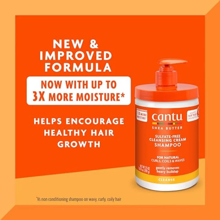 Cantu Shea Butter For Natural Hair Cleansing Cream Shampoo 400 ml – Bild 2