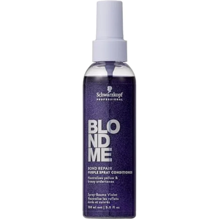 Schwarzkopf Professional BLONDME Bond Repair Purple Leave In Conditioner 150 ml - Neutralisierend gegen Gelbtöne, entwirrend und pflegend – Bild 1