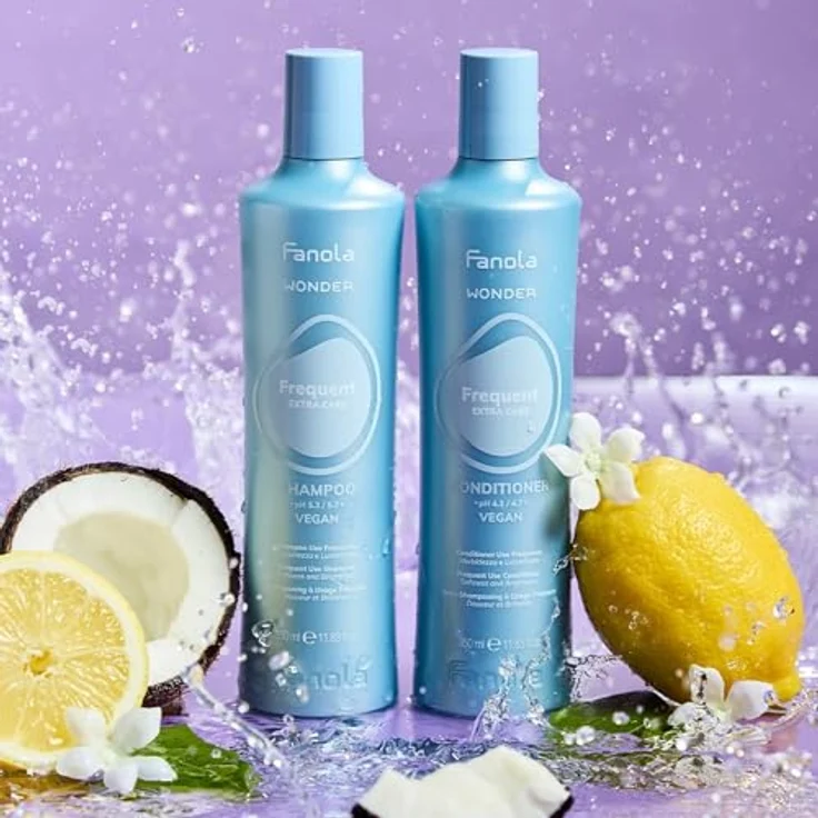 Fanola Wonder Frequent Conditioner 1000 ml, feuchtigkeitsspendender Conditioner für tägliche Anwendung, glänzendes und weiches Haar – Bild 3