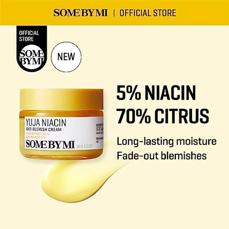 SOME BY MI Yuja Niacin Anti-Makel-Creme, 60 ml mit 5% Niacinamid zur Hautaufhellung und Verbesserung der Hautstruktur – Bild 2