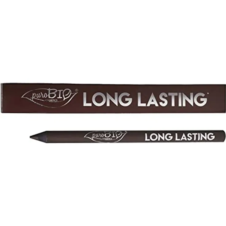 PuroBio Matita Occhi Long Lasting, Kajalstift in Braun mit pflegenden Ölen und Vitamin E, 1g