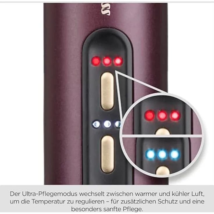 BaByliss Air Power Smooth Warmluftbürste, 3 Geschwindigkeits- und 4 Temperatureinstellungen, Keramik-Glättplatte, für alle Haartypen – Bild 6