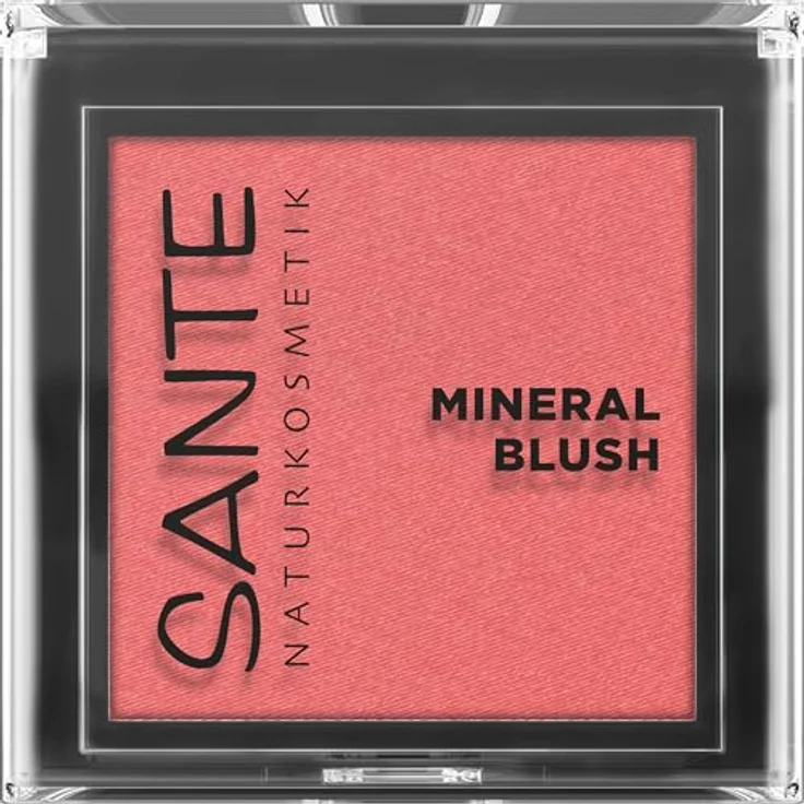 SANTE Naturkosmetik Mineral Blush 01 Rose, hochpigmentierter Rouge mit Bio-Acaiöl, leicht verblendbar für einen strahlenden Teint, 5g – Bild 1