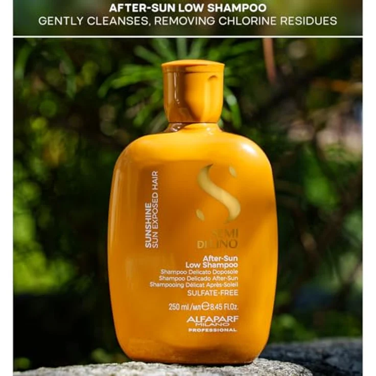 Alfaparf Milano Semi di Lino Sunshine, Schützendes Shampoo für sonnenstrapaziertes Haar, 250 ml, vegan, ohne Sulfate – Bild 7