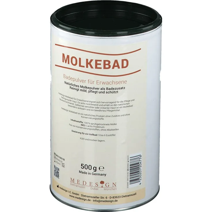 MEDESIGN Molkebad Erwachsene Pulver, 500 g für Vollbäder