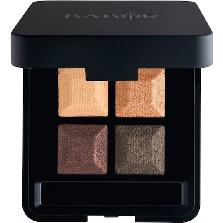 BABOR Eye Shadow Quattro, Lidschattenpalette mit 4 stark pigmentierten Farben, glänzendes und seidenmattes Finish, 4 g