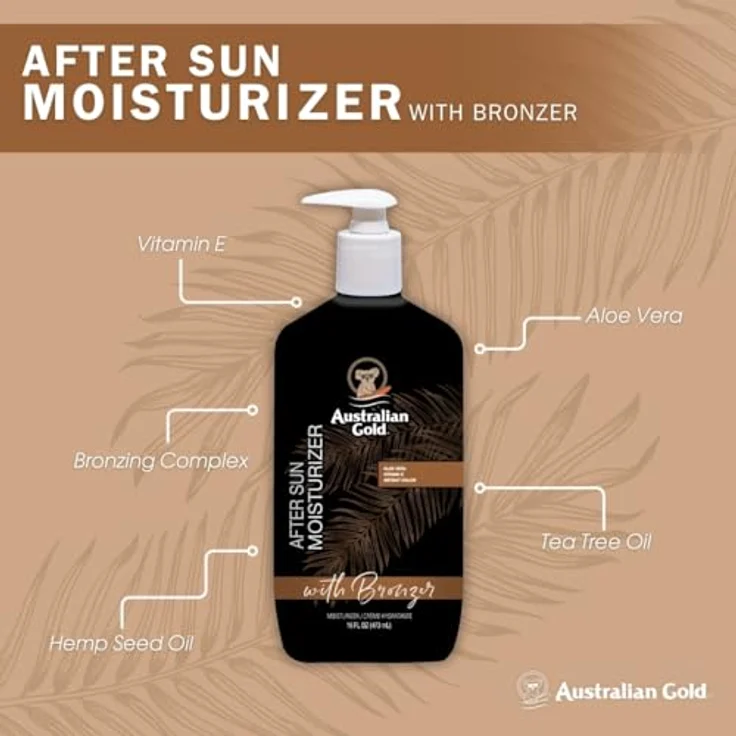 Australian Gold After Sun With Bronzer, After Sun Creme mit Bronzer für Gesicht und Körper, 473 ml – Bild 4