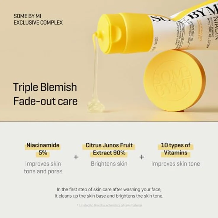 SOME BY MI 2024 Yuja Niacin Brightening Moisture Gel Cream, 100 ml, mit 10 Vitaminen, für ein stumpfes Aussehen, FSC-zertifiziert – Bild 3