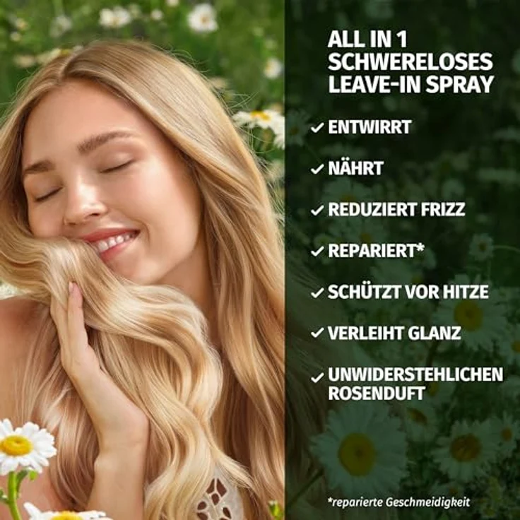Herbal Essences Schwereloses All In 1 Leave-In Spray mit Kamille 145ml, entwirrt, nährt, reduziert Frizz, schützt vor Hitze, verleiht Glanz – Bild 2