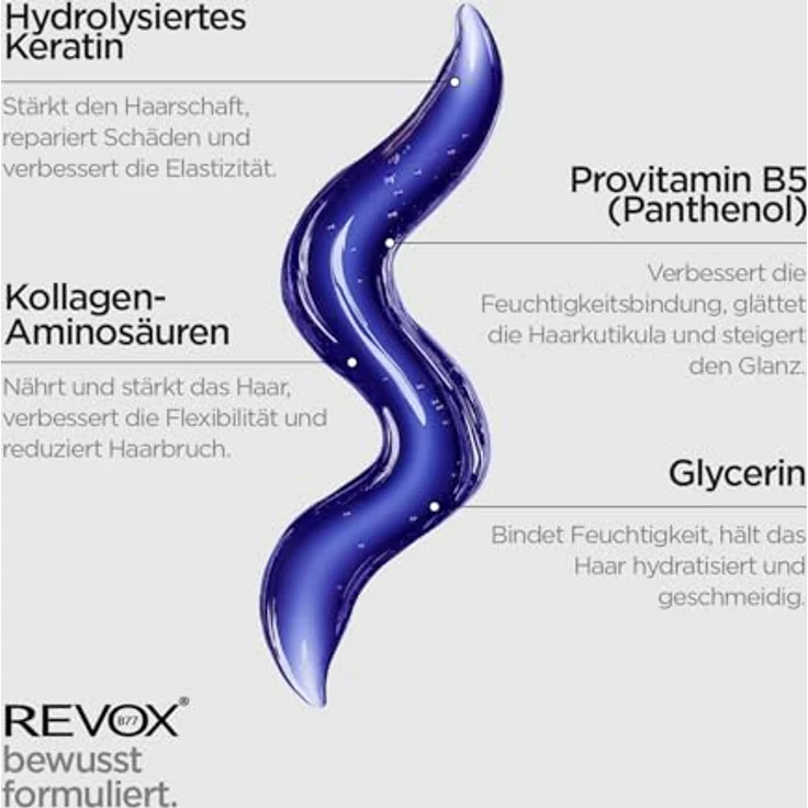 REVOX B77 Plex Blonde Boost Shampoo Step 4B, violettes Toning-Shampoo, neutralisiert Gelbtöne, reinigt sanft, stärkt und hydratisiert coloriertes, trockenes Haar, 260 ml – Bild 3