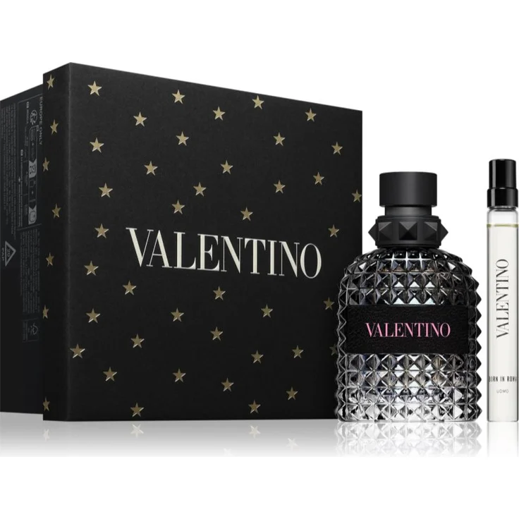 Valentino Born In Roma Uomo Geschenkset, inklusive 50 ml Eau de Toilette und 10 ml Miniatur, ideal als Geschenk