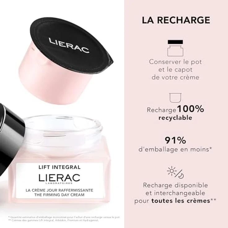 Lierac Lift Integral La Crème Jour Raffermissante Refill, 50 ml - Gesichtscreme mit Qualität/Haltbarkeit und einfacher Bedienung – Bild 5