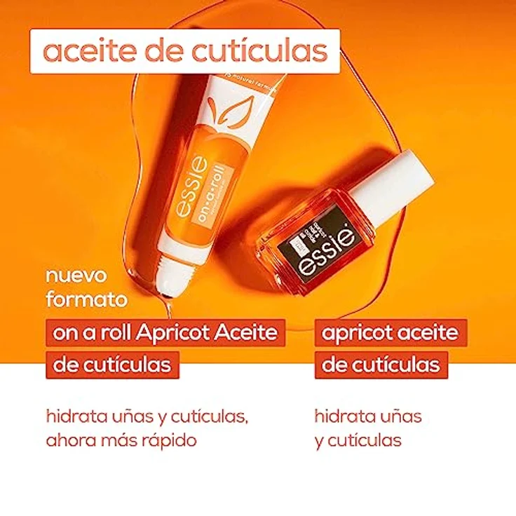 essie on a roll apricot nail & cuticle oil, spendet Nägeln und Nagelhaut Feuchtigkeit, in praktischer Reisegröße, 13,5 ml – Bild 5