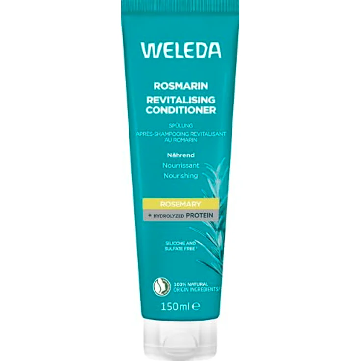 WELEDA Bio Rosmarin Revitalising Conditioner - Naturkosmetik Haarpflege Spülung mit Jojobaöl, Rosmarinöl & Arginin für natürlichen Glanz & Volumen. Vegan, 150ml – Bild 1