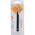 K-Pro Zeckenpinzette, Edelstahl Pinzette zur schonenden Zeckenentfernung für Haustiere und Menschen