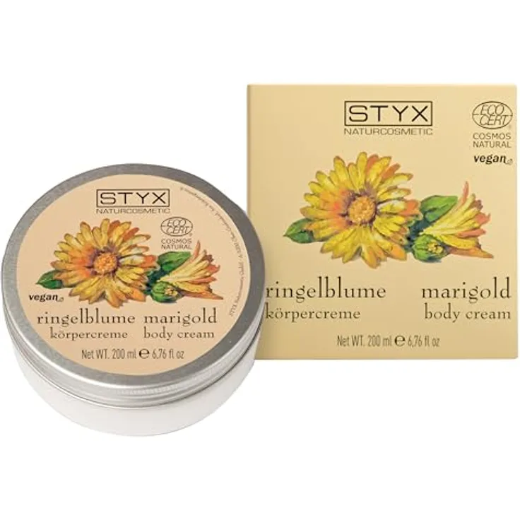 STYX Ringelblume Körpercreme 200ml, beruhigend & pflegend, vegan & zertifiziert