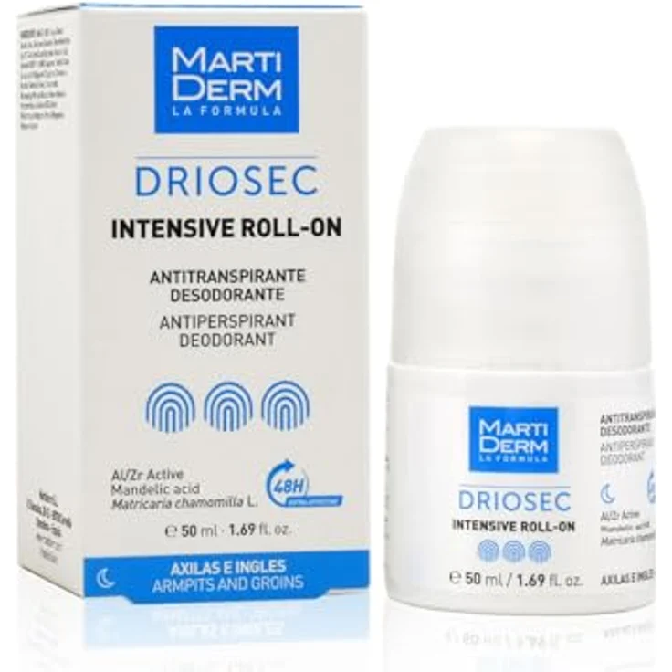 Martiderm Driosec Intensive Roll-On, 50 ml, langlebiges Deodorant für zusätzlichen Komfort – Bild 1