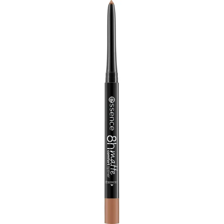 Essence 8H Matte Comfort Lipliner, hochpigmentiert und vegan, wasserfestes Matt-Finish, 0,3 g, Farbe Beige