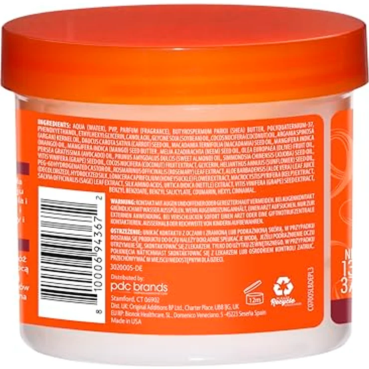 CANTU Sheabutter Twist & Lock Gel, feuchtigkeitsspendend, 370 g, ohne Sulfate und Silikone – Bild 2