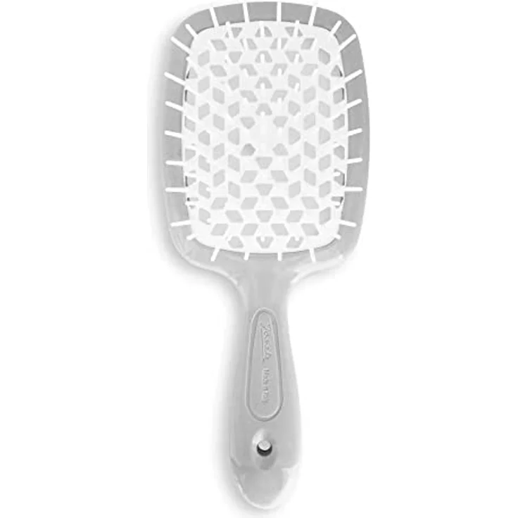 Janeke Superbrush Small, Flachbürste für Damen mit speziellen Borsten zum schonenden Entwirren, 17,5 x 7 x 3 cm – Bild 1