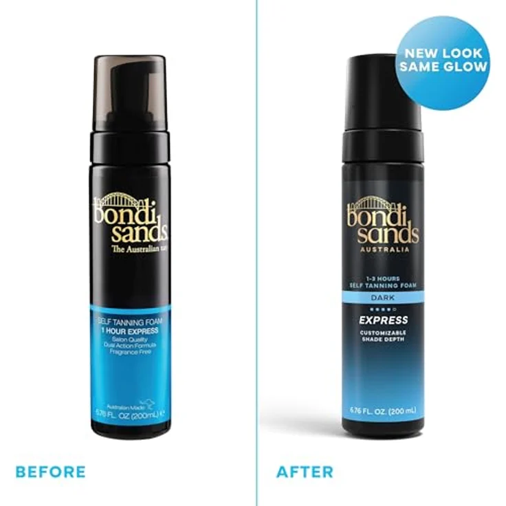 Bondi Sands Selbstbräunungsschaum - Self Tanning Foam 1 Hour Express, fleckenfreies Bräunen ohne Sonne, parfümfrei, 200 ml – Bild 2