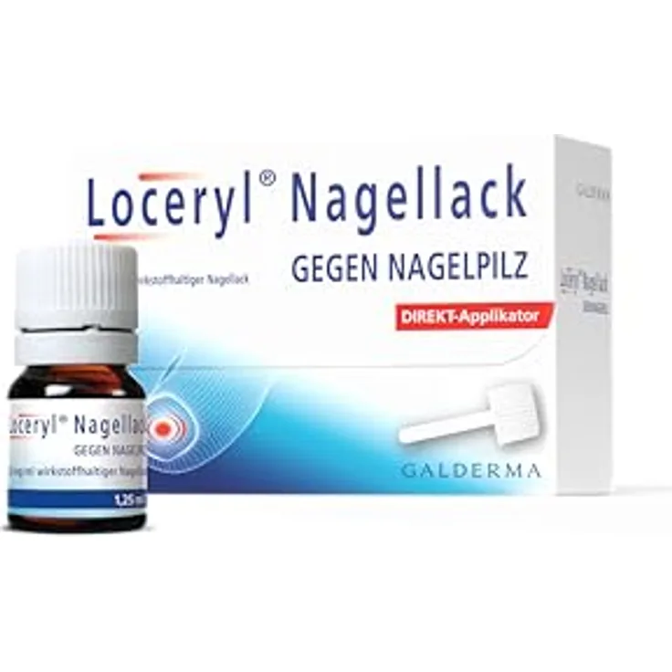 Loceryl Nagellack gegen Nagelpilz, 1,25 ml, effektive Langzeitwirkung mit Tiefenwirkung, überlackierbar und wasserfest