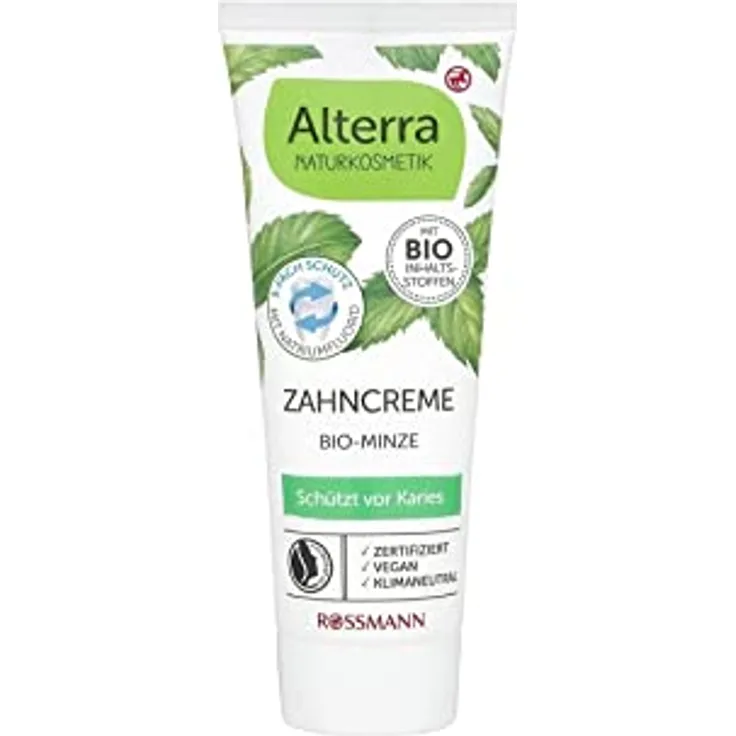 Alterra Zahncreme Bio-Minze, 75 ml