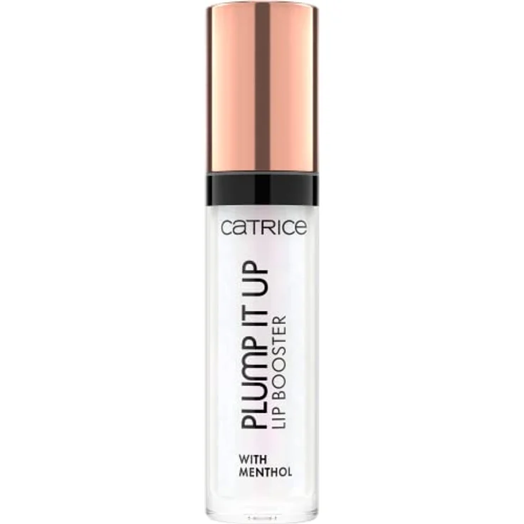 Catrice Plump It Up Lip Booster, Lipgloss, Lip Gloss, Nr. 010 Poppin' Champagne, transparent, kühlend, Färbeeffekt, vergrößernd, glänzend, schimmernd, vegan, ohne Alkohol (3,5ml) – Bild 2